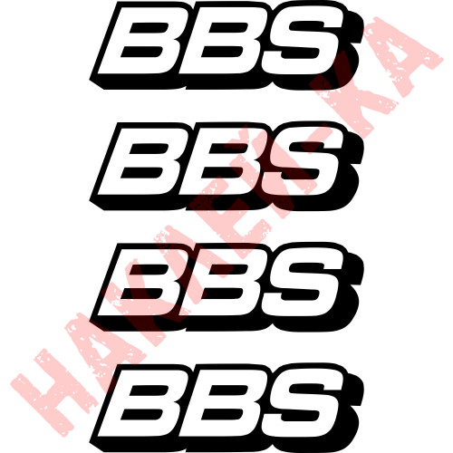 Комплект наклейок на диски - BBS (4 шт.)