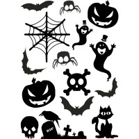 Набір вінілових наклейок - Halloween /Хеллоуїн v5