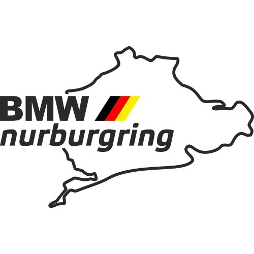 Вінілова наклейка на автомобіль - BMW Nurburgring | БМВ Нюрбургрінг v2