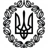 Вінілова наклейка на автомобіль - Трезубець (Тризуб) /Герб УНР