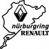 Виниловая наклейка на автомобиль - Renault Nurburgring | Рено Нюрбургринг v2