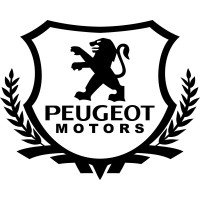 Вінілова наклейка на автомобіль - Peugeot Motors Щит із логотипом