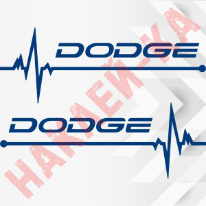 Набір вінілових наклейок на автомобіль - Dodge Пульс (2шт.)