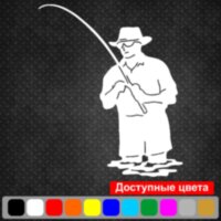 Вінілова наклейка на автомобіль - Рибак