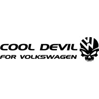 Вінілова наклейка на автомобіль - Cool Devil for Volkswagen
