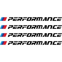 Набір вінілових наклейок на ручки авто - BMW Performance (4 шт.)