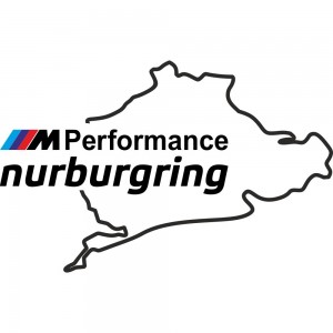 Вінілова наклейка на автомобіль - M Performance Nurburgring BMW