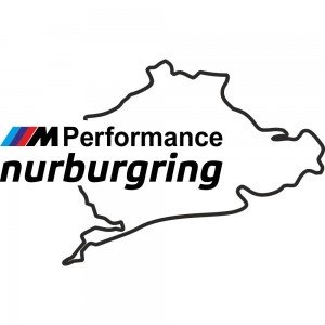 Виниловая наклейка на автомобиль - M Performance Nurburgring BMW