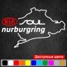 Виниловая наклейка на автомобиль -  KIA Soul Nurburgring | КИА Соул Нюрбургринг