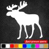 Вінілова наклейка на автомобіль - Лось /Moose Вінілова наклейка на автомобіль - Лось /Moose
