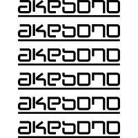 Комплект наклейок на супорта - AKEBONO (6 шт.)