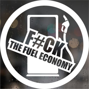 Вінілова наклейка на автомобіль - F#ck The Fuel economy