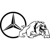 Вінілова наклейка на автомобіль - Mercedes-Benz Бульдог