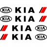 Набор виниловых наклеек на ручки авто - KIA (4 шт.) Набор виниловых наклеек на ручки авто - KIA (4 шт.)
