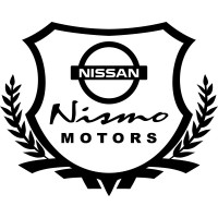 Виниловая наклейка на автомобиль -  Nissan Nismo Motors Щит с логотипом