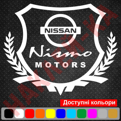 Вінілова наклейка на автомобіль - Nissan Nismo Motors Щит з логотипом