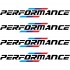 Набір вінілових наклейок на ручки авто - BMW Performance (4 шт.) v2