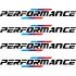 Набор виниловых наклеек  на ручки авто - BMW Performance (4 шт.) v2