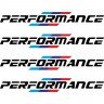 Набір вінілових наклейок на ручки авто - BMW Performance (4 шт.) v2 Набір вінілових наклейок на ручки авто - BMW Performance (4 шт.) v2