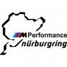 Вінілова наклейка на автомобіль - M Performance Nurburgring BMW v2