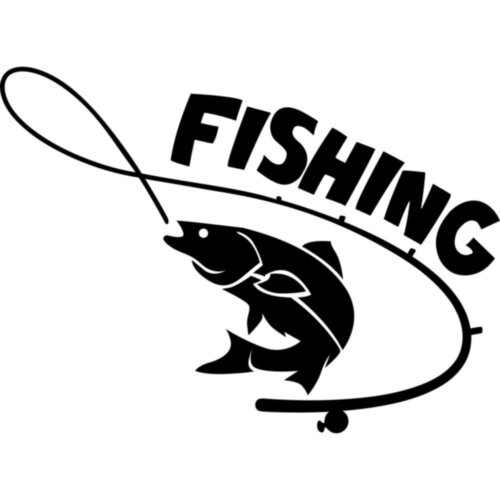 Вінілова наклейка на автомобіль - Fishing | Риболовля v2