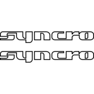 Набір вінілових наклейок на автомобіль - Syncro Volkswagen (2шт)