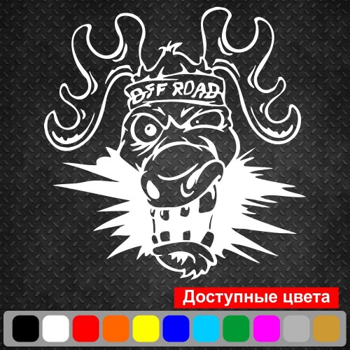 Вінілова наклейка на автомобіль - Off Road Лось