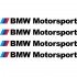 Набір вінілових наклейок на ручки авто - BMW Motorsport (4 шт.) Набір вінілових наклейок на ручки авто - BMW Motorsport (4 шт.)