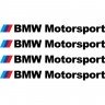 Набір вінілових наклейок на ручки авто - BMW Motorsport (4 шт.)