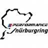 Вінілова наклейка на автомобіль - Performance Nurburgring BMW v2