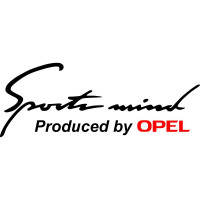 Виниловая наклейка на автомобиль - Sports mind produced by Opel