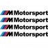 Набір вінілових наклейок на ручки авто - BMW M Motorsport (4 шт.) Набір вінілових наклейок на ручки авто - BMW M Motorsport (4 шт.)