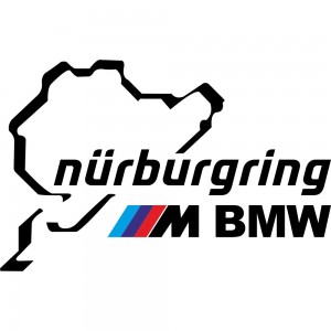 Вінілова наклейка на автомобіль - M BMW Nurburgring | М БМВ Нюрбургрінг