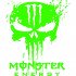 Виниловая наклейка на автомобиль или мотоцикл - Череп Monster Energy Виниловая наклейка на автомобиль или мотоцикл - Череп Monster Energy