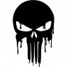 Виниловая наклейка на автомобиль - Череп Каратель / Punisher v2 Виниловая наклейка на автомобиль - Череп Каратель / Punisher v2