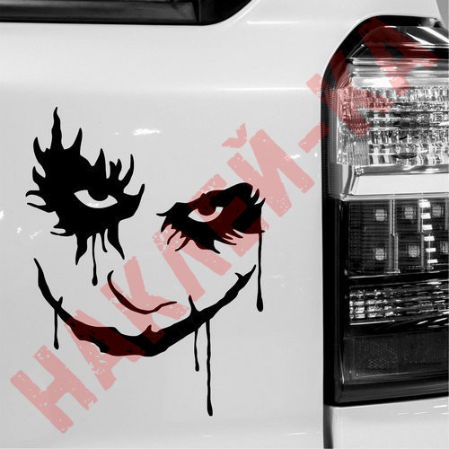 Виниловая наклейка на автомобиль - Джокер (Joker) v7