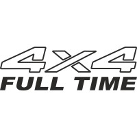 Вінілова наклейка на автомобіль - 4x4 Full Time
