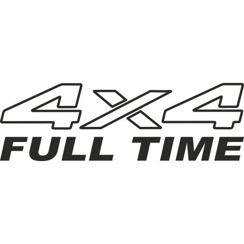 Вінілова наклейка на автомобіль - 4x4 Full Time