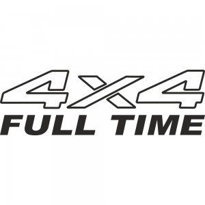 Вінілова наклейка на автомобіль - 4x4 Full Time