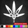 Вінілова наклейка на автомобіль - Тризуб (Тризуб) Ganja Style Вінілова наклейка на автомобіль - Тризуб (Тризуб) Ganja Style