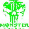 Вінілова наклейка на автомобіль або мотоцикл - Череп Monster Energy v2 Вінілова наклейка на автомобіль або мотоцикл - Череп Monster Energy v2