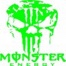 Вінілова наклейка на автомобіль або мотоцикл - Череп Monster Energy v2 