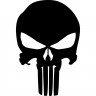 Вінілова наклейка на автомобіль - Череп Каратель /Punisher v3 Вінілова наклейка на автомобіль - Череп Каратель /Punisher v3