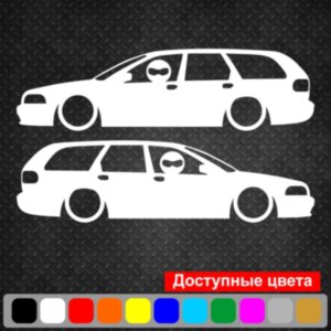 Набір вінілових наклейок на автомобіль - Volvo Stig (2шт)