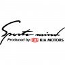 Вінілова наклейка на автомобіль - Sports mind produced by KIA Motors Вінілова наклейка на автомобіль - Sports mind produced by KIA Motors