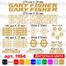 Вінілові наклейки на велосипед - набір Gary Fisher (30шт) Вінілові наклейки на велосипед - набір Gary Fisher (30шт)