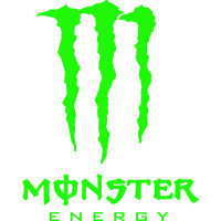 Виниловая наклейка на автомобиль или мотоцикл - Monster Energy v2
