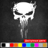 Вінілова наклейка на автомобіль - Череп Каратель /Punisher v4
