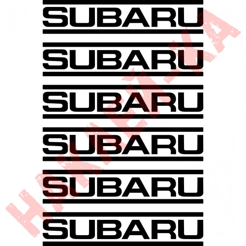 Комплект наклейок на супорта - Subaru (6 шт.)