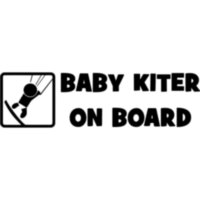 Вінілова наклейка на автомобіль - Baby Kiter on Board